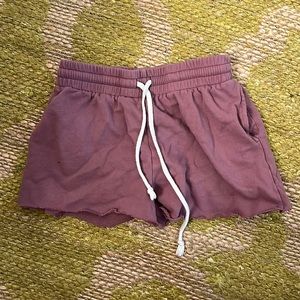 URBAN OUTFITTERS OUT FROM UNDER PINK SWEAT SHORTS
